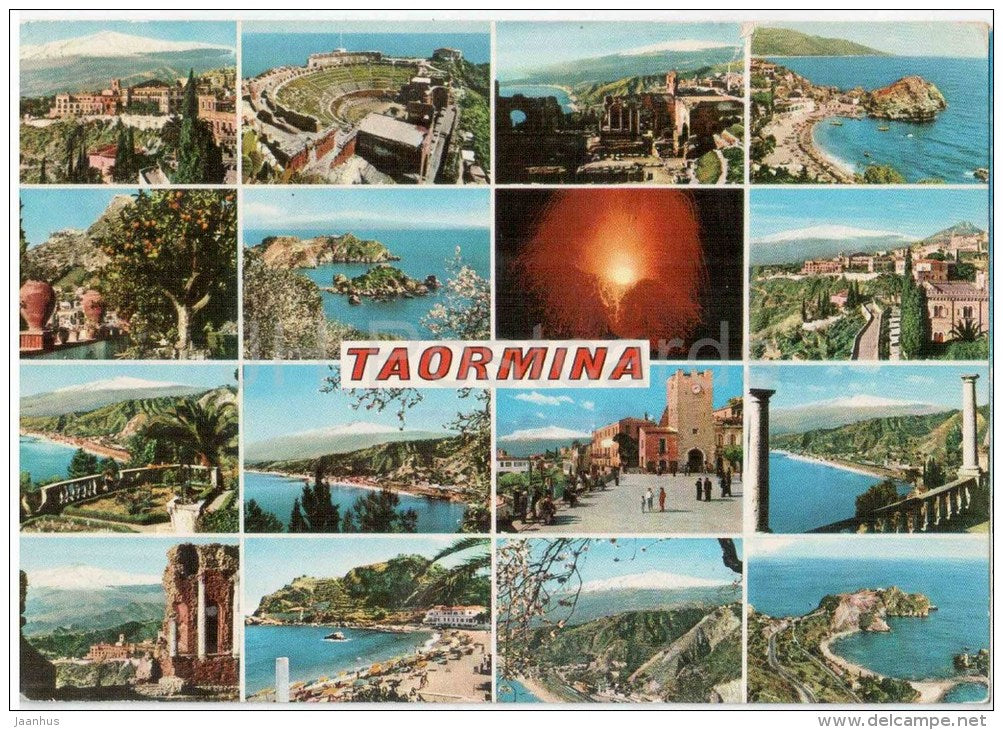 Taormina - Sicilia - 218 - Italia - Italy - sent from Italy Taormina to Germany 1979 - JH Postcards