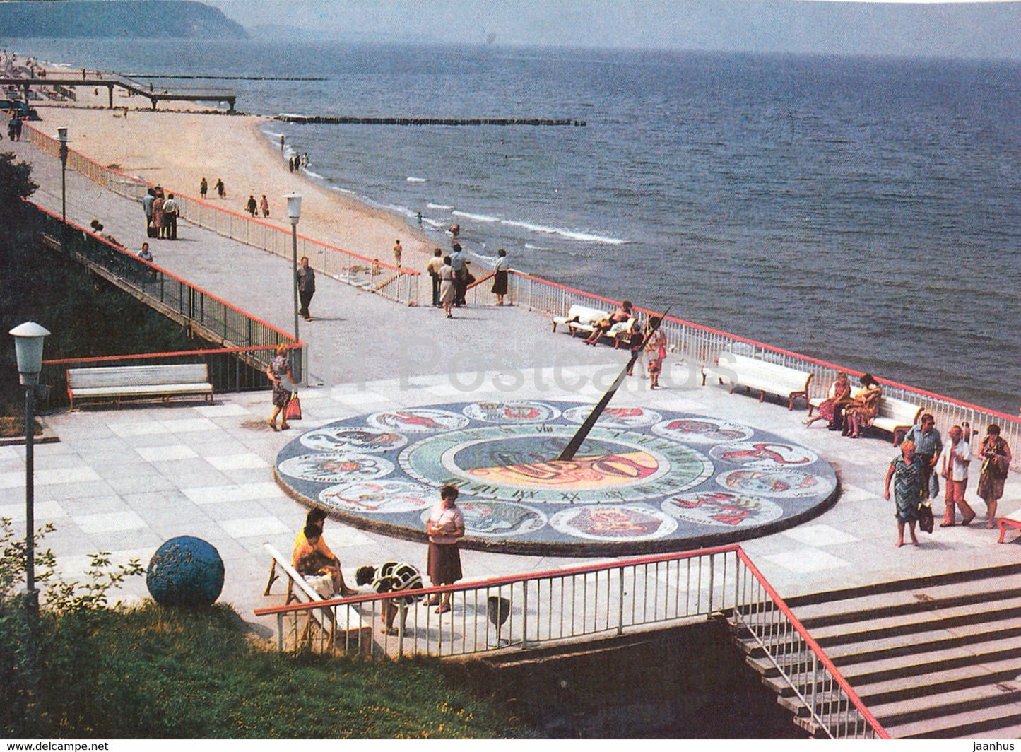 Svetlogorsk - Sundial - 1991 - Russia USSR - unused - JH Postcards