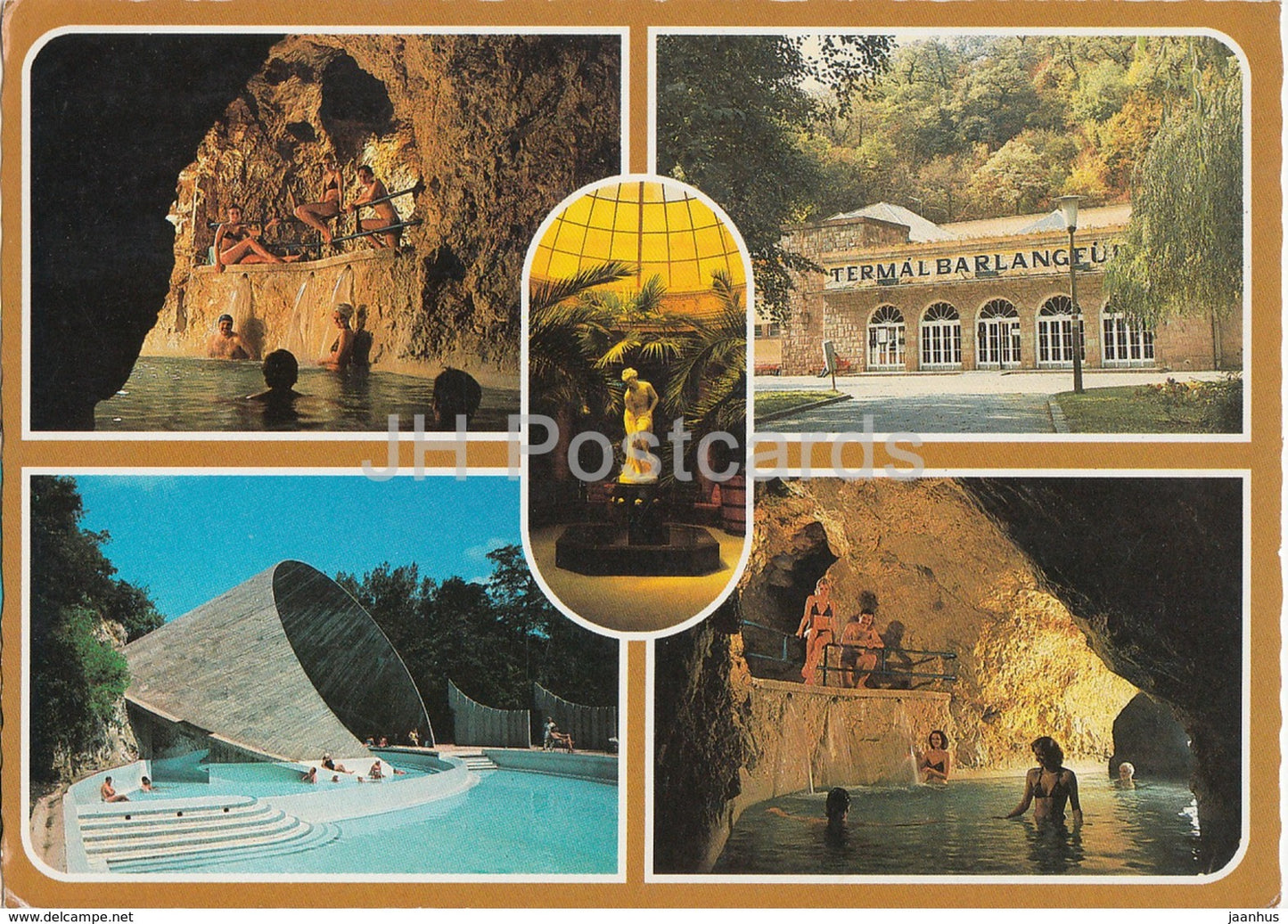 Miskolctapolca - cave pool - multiview - 1988 - Hungary - used - JH Postcards