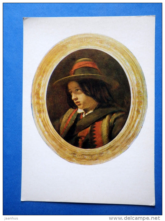 painting by J. Köler - Italian Shepherd , 1859 - estonian art - unused - JH Postcards