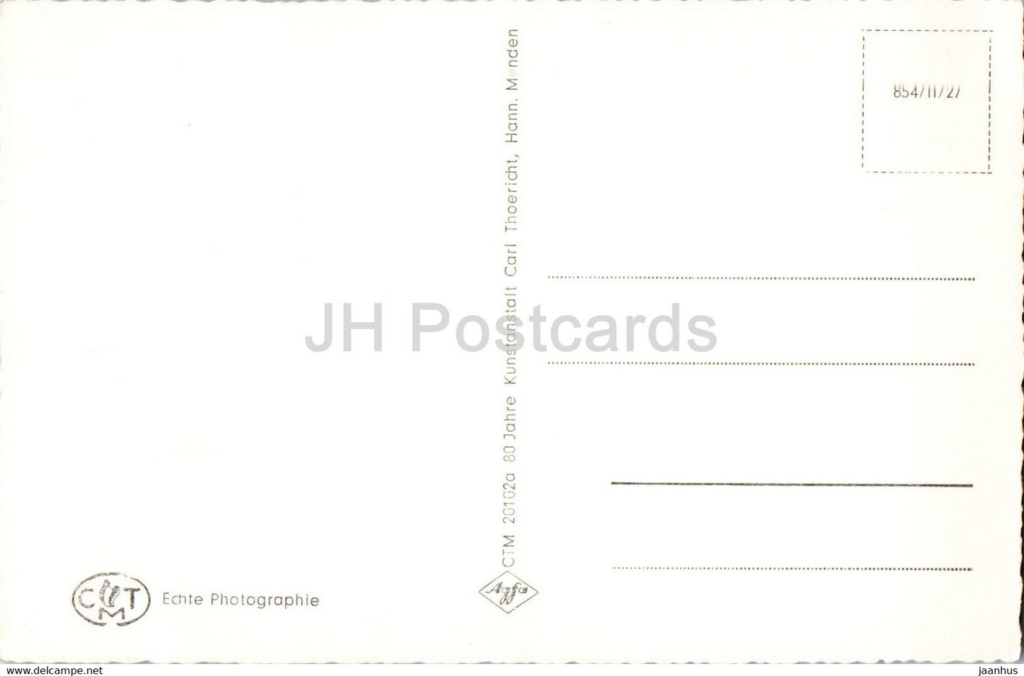 Edersee - Schloss Waldeck - Sperrmauer - castle - old postcard - Germany - unused