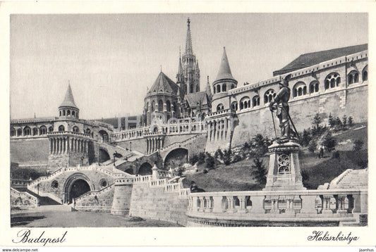 Budapest - Halaszbastya - Fischerbastei - Bastion of Fisherman - old postcard - Hungary - unused - JH Postcards