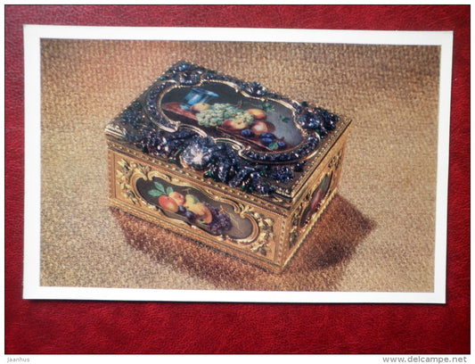 Snuffbox , Paris , 1759 - Western European Jewelry - 1971 - Russia USSR - unused - JH Postcards
