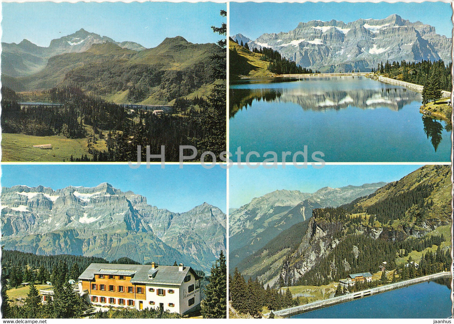 Mettmen - Stausee Garichte ob Schwanden - multiview - 919 - Switzerland - unused - JH Postcards