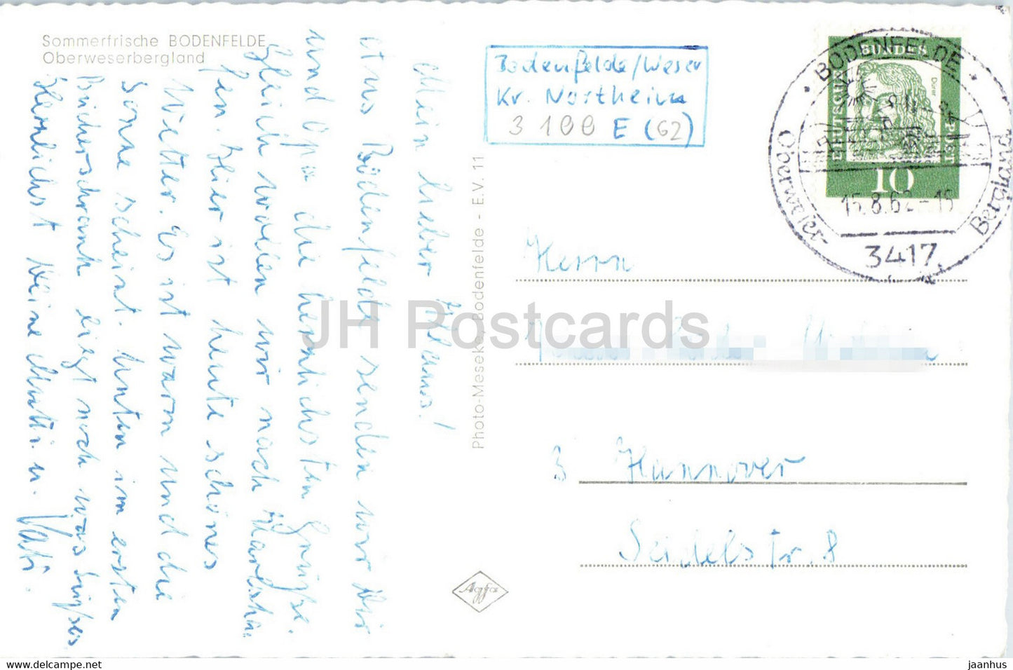 Sommerfrische Bodenfelde - Oberweserbergland - Schiff - 1962 - Deutschland - gebraucht