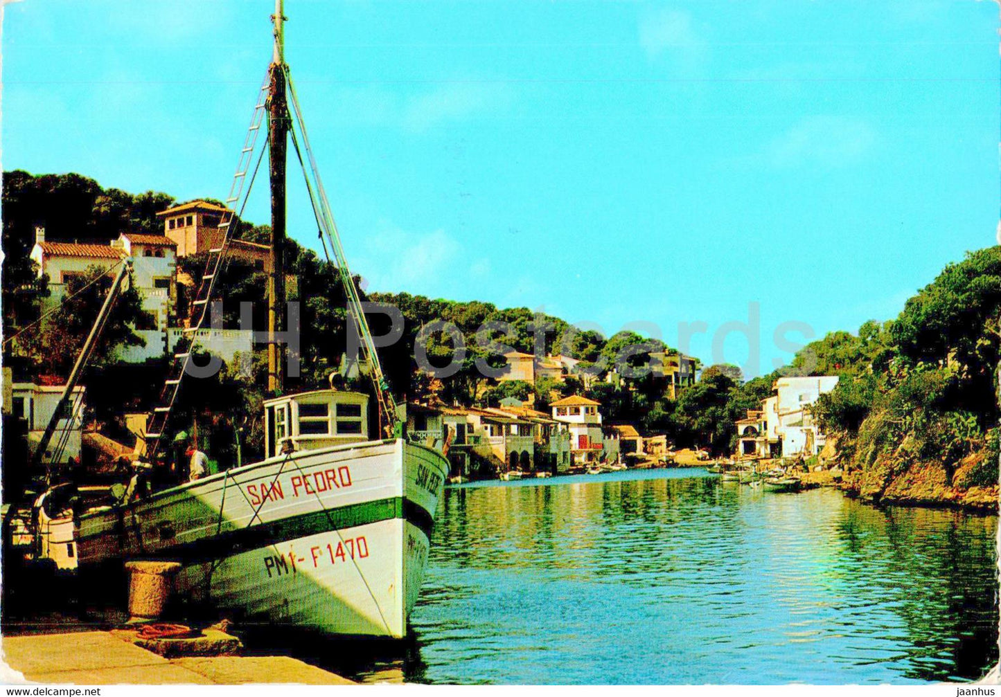 Cala Figuera - Santany - Vista Parcial - ship - boat - Mallorca - 896 - Spain - used - JH Postcards