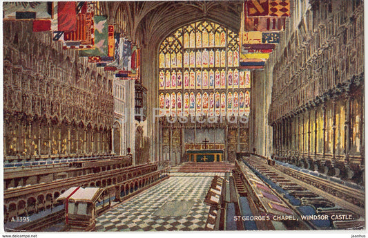 Windsor Castle - St. Georges Chapel - A.1395 - United Kingdom - England - used - JH Postcards