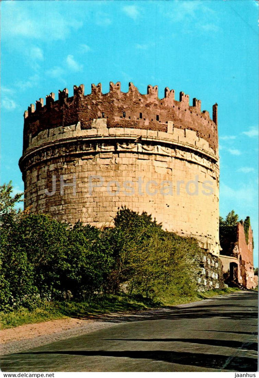 Roma - Rome - Tomba di Cecilia Metella e Via Appia Antica - Tomb and Appian Way - ancient world - 1/13 - Italy - unused - JH Postcards