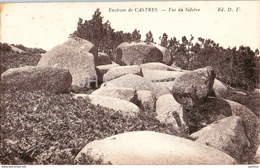 Environs de Castres - Vue du Sidobre - old postcard - France - used - JH Postcards