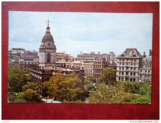 Birmingham - St. Philips Cathedral - sent to Estonia, USSR 1964, stamped - England - United Kingdom - used - JH Postcards