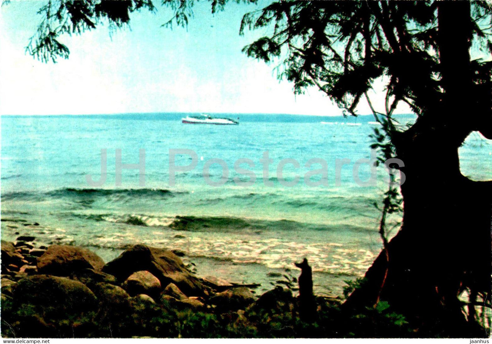 Karelia - Karjala - lake Onega - Aanisjarvi - 1965 - Russia USSR - unused - JH Postcards