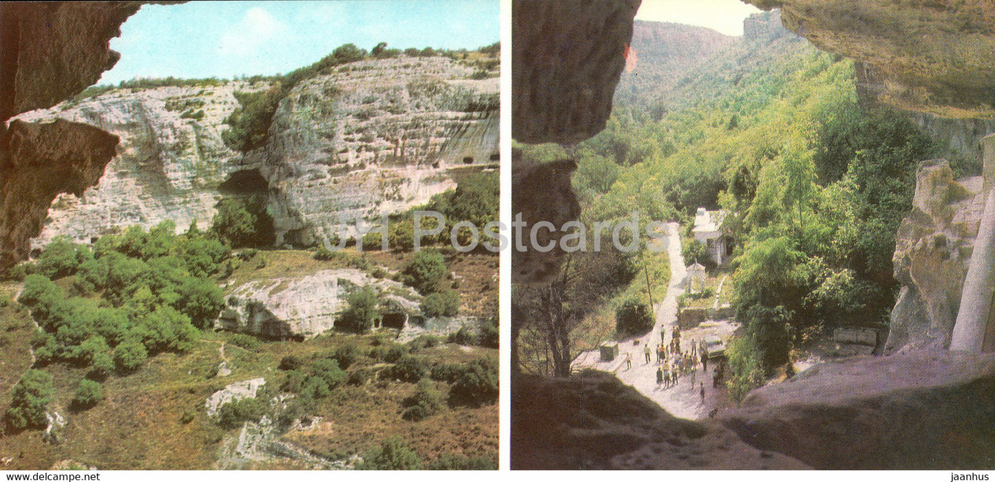 Bakhchisaray Palace Museum - Mayrum Dele Gorge - Uspensky Cave Monastery - 1 - Crimea - 1981 - Ukraine USSR - unused - JH Postcards