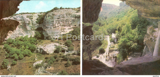Bakhchisaray Palace Museum - Mayrum Dele Gorge - Uspensky Cave Monastery - 1 - Crimea - 1981 - Ukraine USSR - unused - JH Postcards