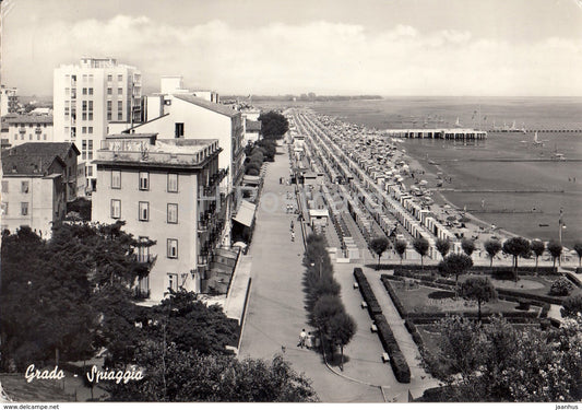 Grado - Spiaggia - beach - Italy - 1960 - used - JH Postcards