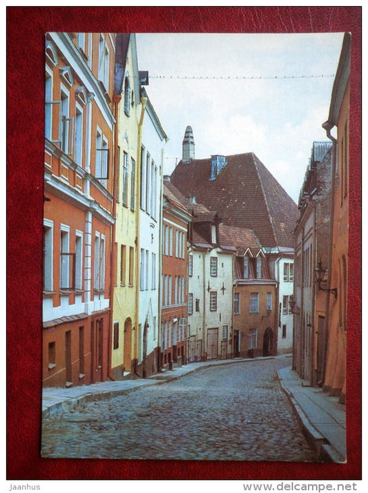 Sade street - Old Town - Tallinn - 1982 - Estonia USSR - unused - JH Postcards