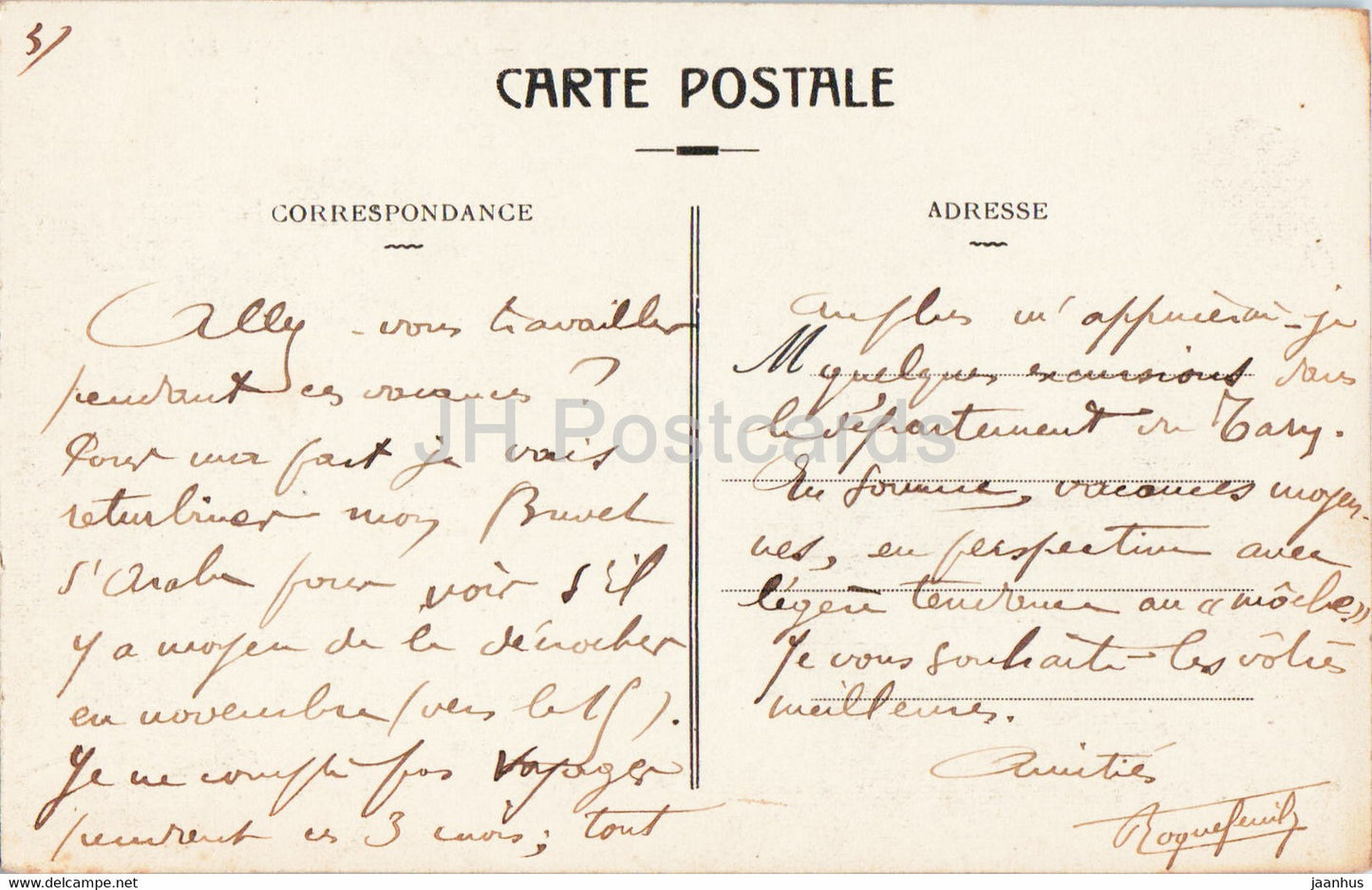 Environs de Castres - Vue du Sidobre - old postcard - France - used