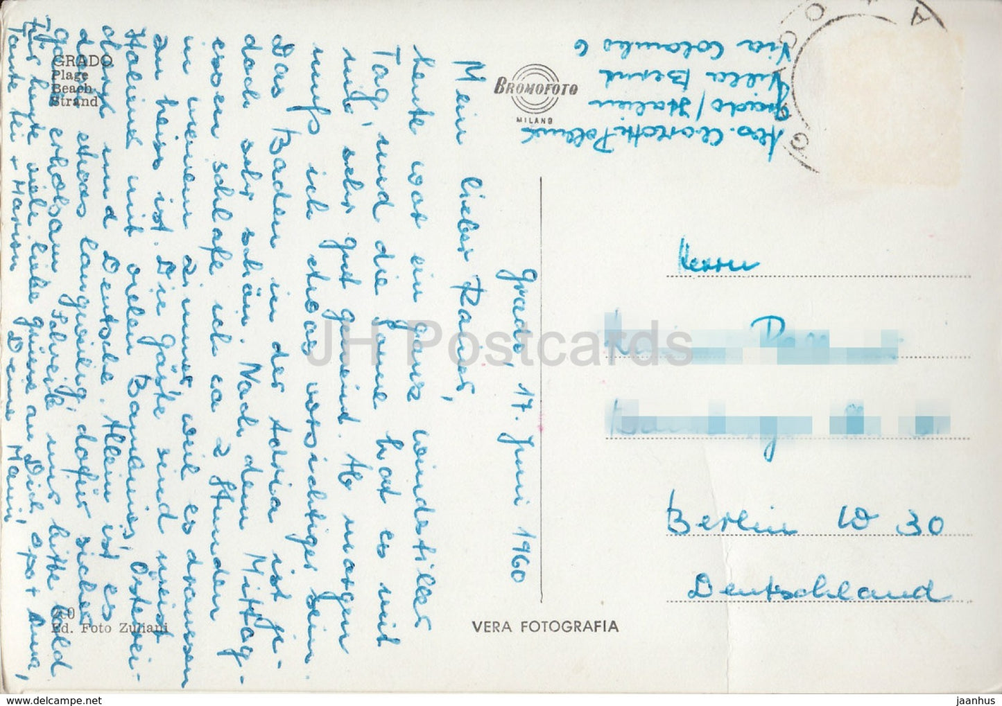 Grado - Spiaggia - beach - Italy - 1960 - used