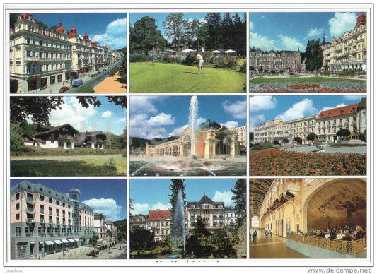 Marianske Lazne - Marienbad - spa - town views - Czech Republic - used 2001 - JH Postcards