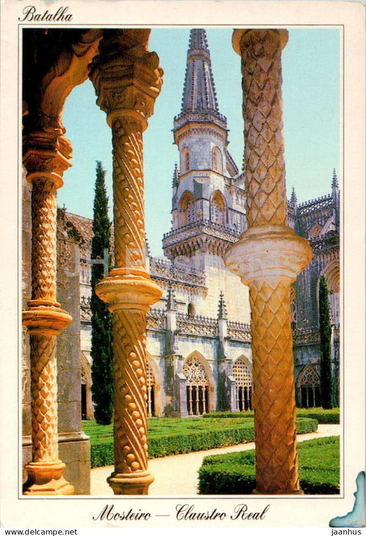 Batalha - Monastery - An aspect of the Royal Cloister - 1188 - 1995 - Portugal - used - JH Postcards