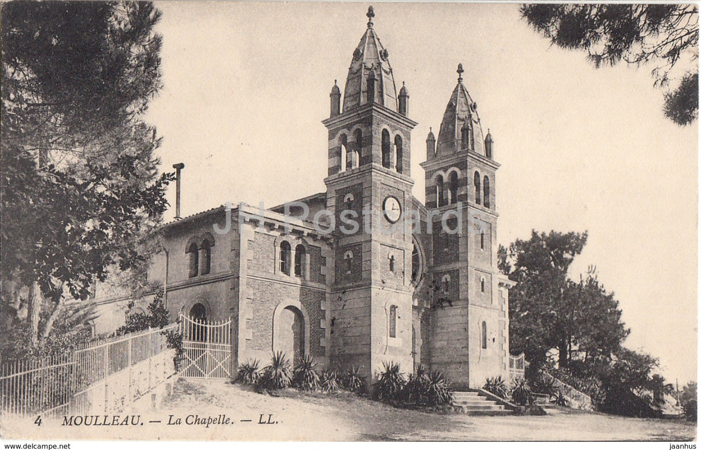 Moulleau - La Chapelle - chapel - 4 - 1 - old postcard - 1914 - France - used - JH Postcards