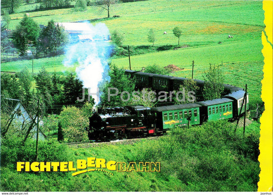 Fichtelbergbahn zwischen Cranzahl und Unterneudorf - 1 - train - railway - locomotive - Germany - unused - JH Postcards