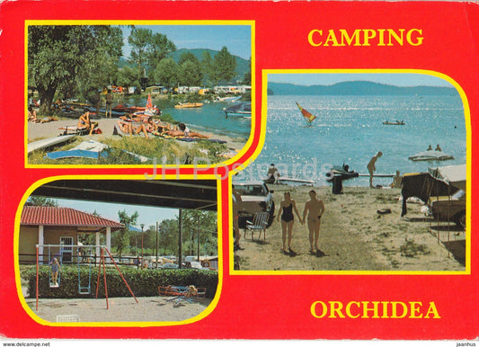 Camping Orchidea - Feriolo di Baveno - beach - Italy - 1985 - used - JH Postcards