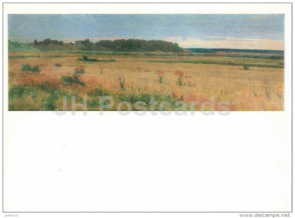 painting by B. Shcherbakov - Evening . Trigorskoye - Pushkin Reserve - 1972 - Russia USSR - unused - JH Postcards