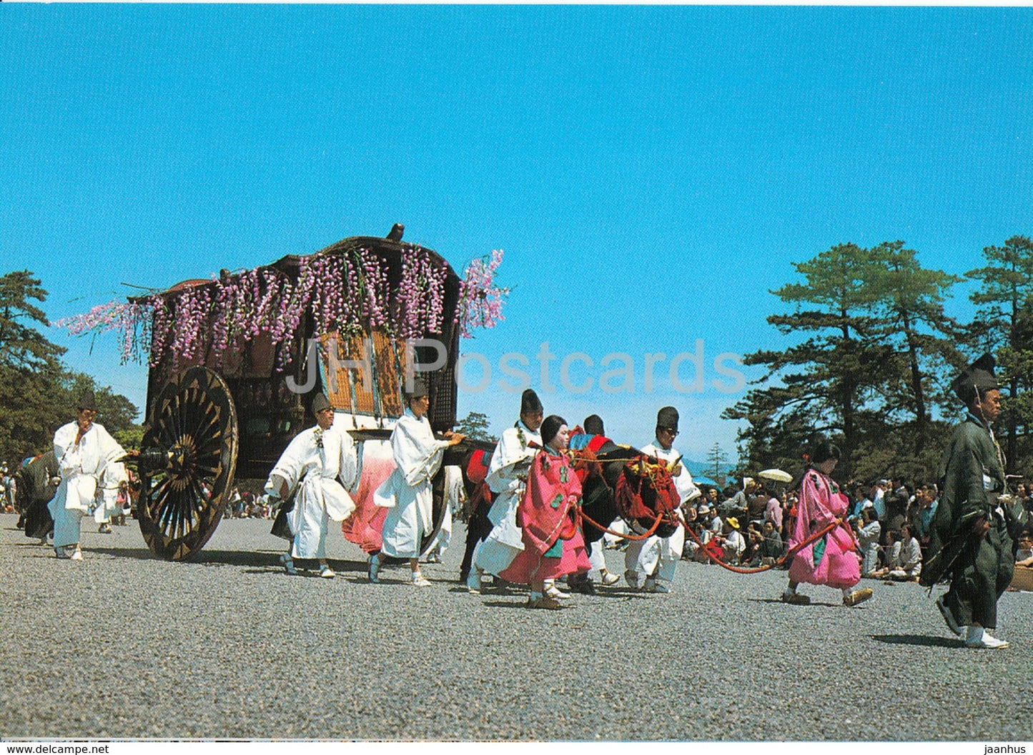 Kyoto - Aoi-Matsuri - Hollyhock Festival - folk costumes - Japan - unused - JH Postcards