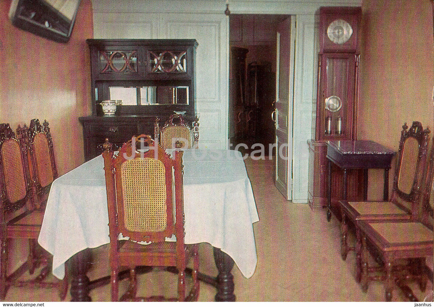 Lenin's study and apartment in the Kremlin - Dining Room - 1968 - Russia USSR - unused - JH Postcards