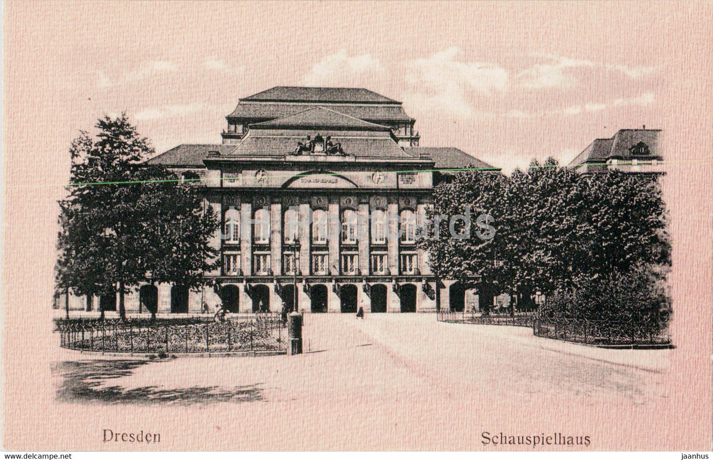 Dresden - Schauspielhaus - theatre - old postcard - 1919 - Germany - unused - JH Postcards
