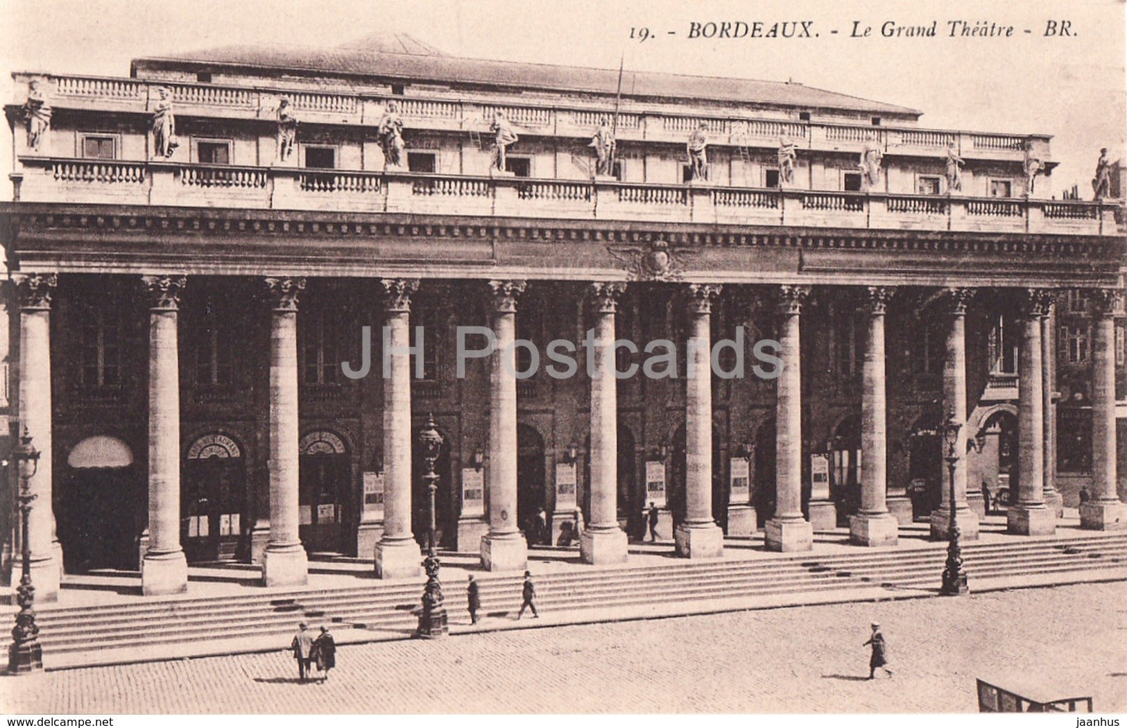 Bordeaux - Le Grand Theatre - 19 - old postcard - France - unused