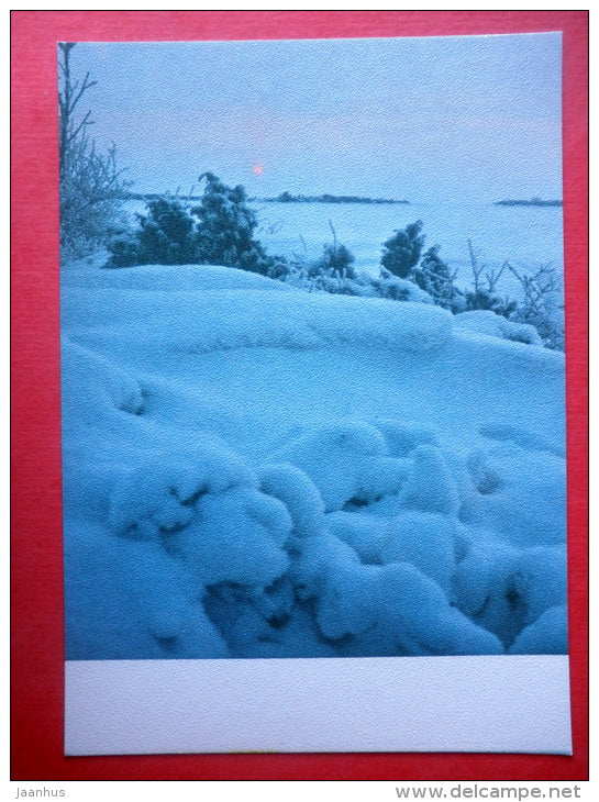 Estonia in Winter - landscape - I - 1988 - Estonia USSR - unused - JH Postcards