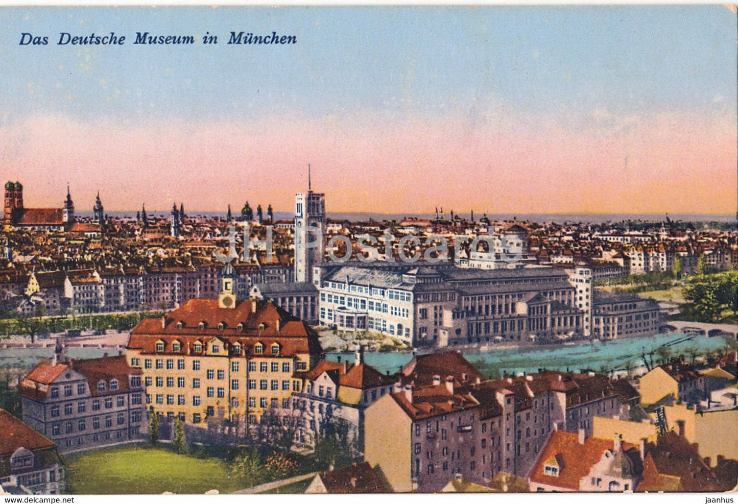 Das Deutsche Museum in Munchen - Munich - 718 - old postcard - Germany - unused - JH Postcards