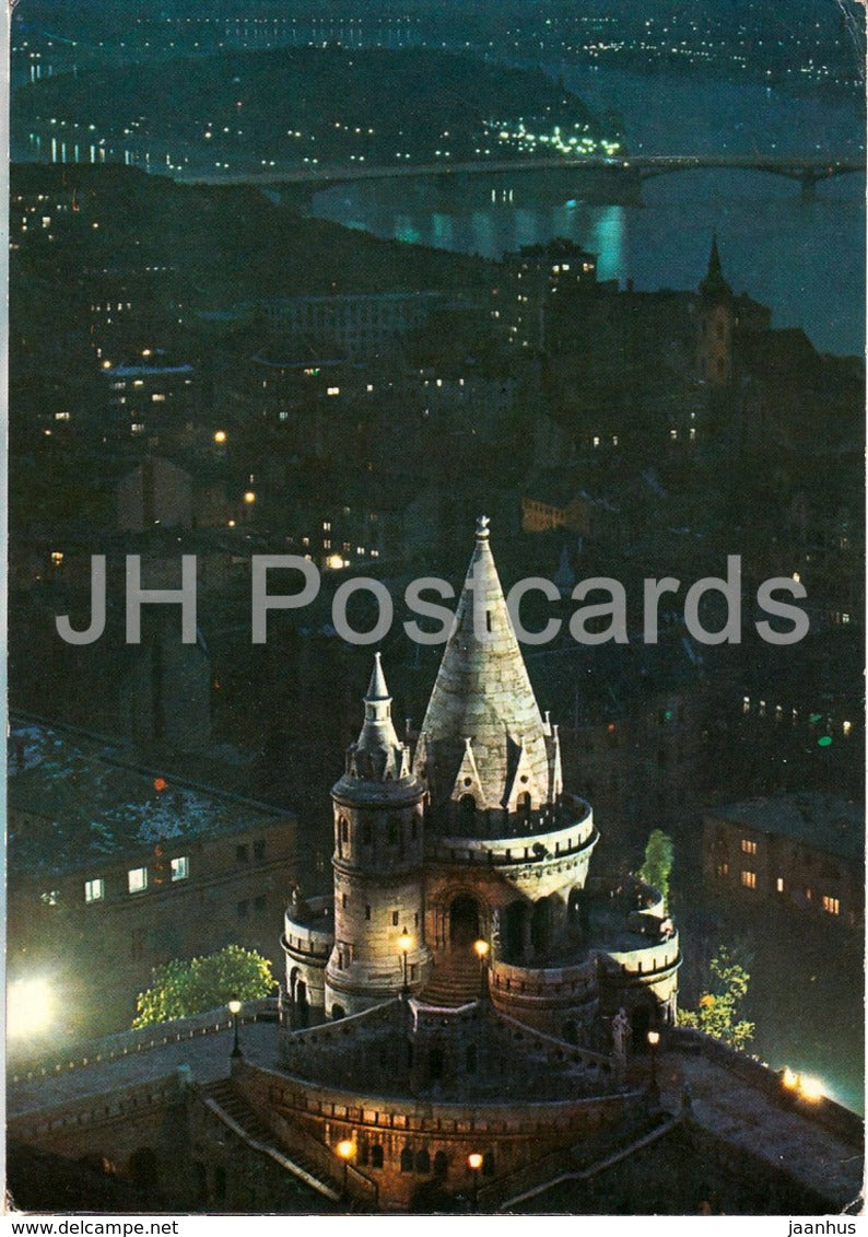 Budapest - view with the Fishers bastion - 1970 - Hungary - used - JH Postcards