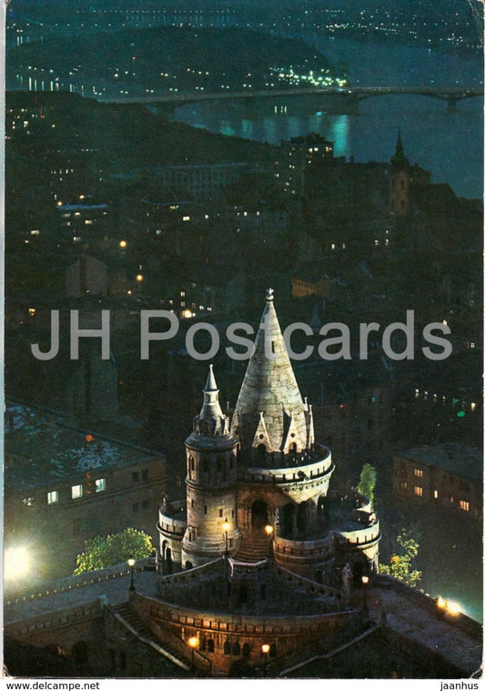 Budapest - view with the Fishers bastion - 1970 - Hungary - used - JH Postcards