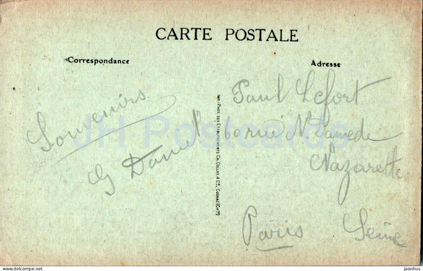 St. Martin D'Ablois - Les Cascades - 4 - alte Postkarte - 1910 - Frankreich - gebraucht 