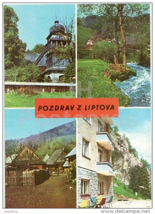 Liptov - Wooden church Paludza - Koziar cottage - Demanovska valley - Czechslovakia - Slovakia - used - JH Postcards