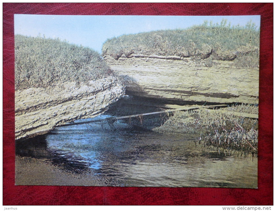 Jõelähtme river - Karst area - nature - 1982 - Estonia - USSR - unused - JH Postcards
