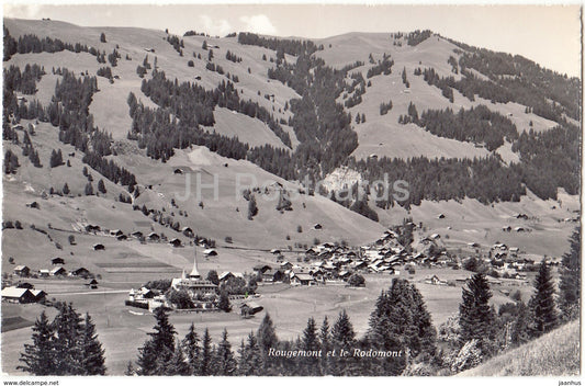 Rougemont et le Rodomont - 8646 - Switzerland - 1961 - used - JH Postcards