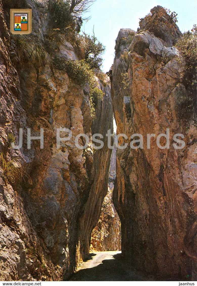 Mallorca - Carretera de Sa Calobra - Sa Calobra High Road - 1554 - Spain - unused - JH Postcards