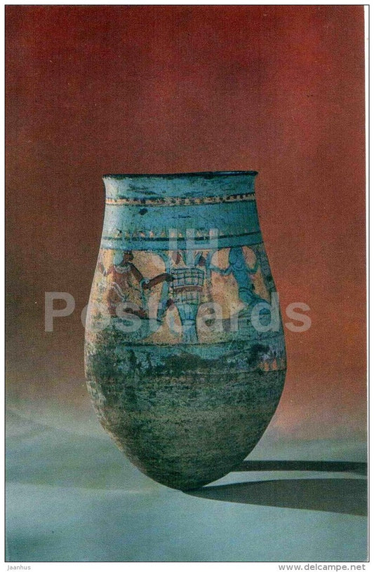 Wine Jar - pottery - Arts and Crafts of Ancient Egypt - 1969 - Russia USSR - unused - JH Postcards