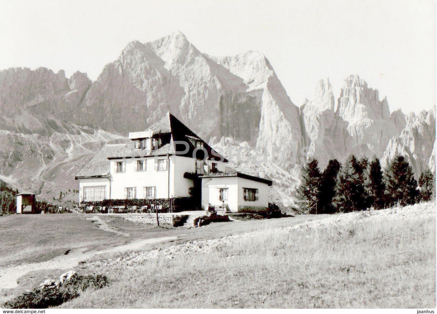Rifugio Ciampedie - Catinaccio - Torri del Vajolet - old postcard - Italy - unused - JH Postcards