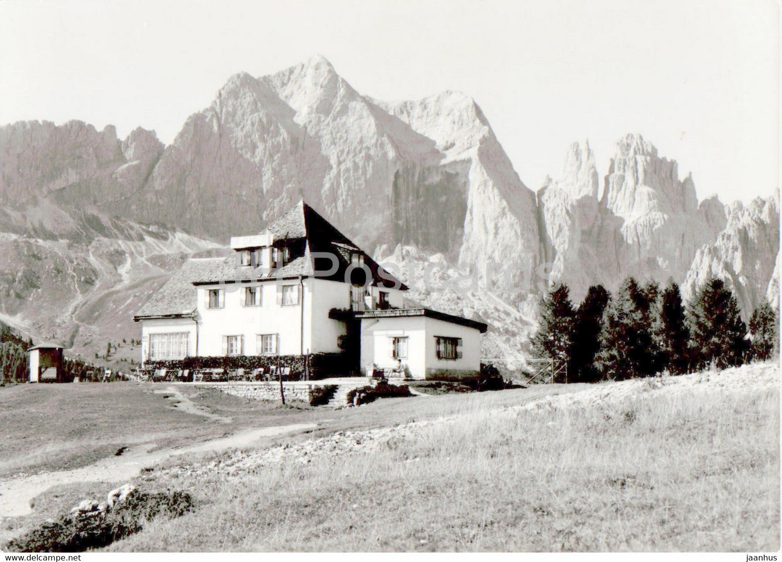 Rifugio Ciampedie - Catinaccio - Torri del Vajolet - old postcard - Italy - unused - JH Postcards