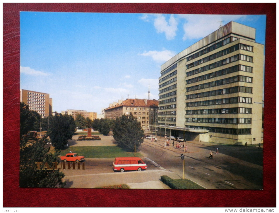 The building of the Central Cocmittee of the Communist Party of Estonia - Tallinn - 1984 - Estonia USSR - unused - JH Postcards