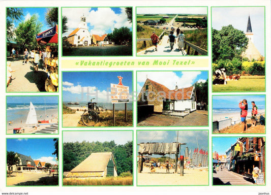 holiday greetings from Beautiful Texel - multiview - Netherlands - unused - JH Postcards