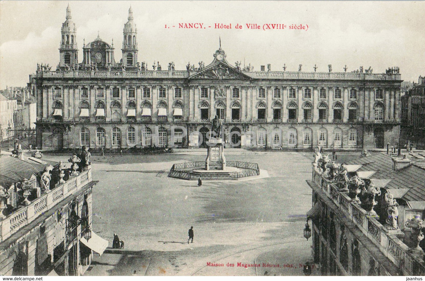 Nancy - Hotel de Ville - 1 - old postcard - France - unused - JH Postcards