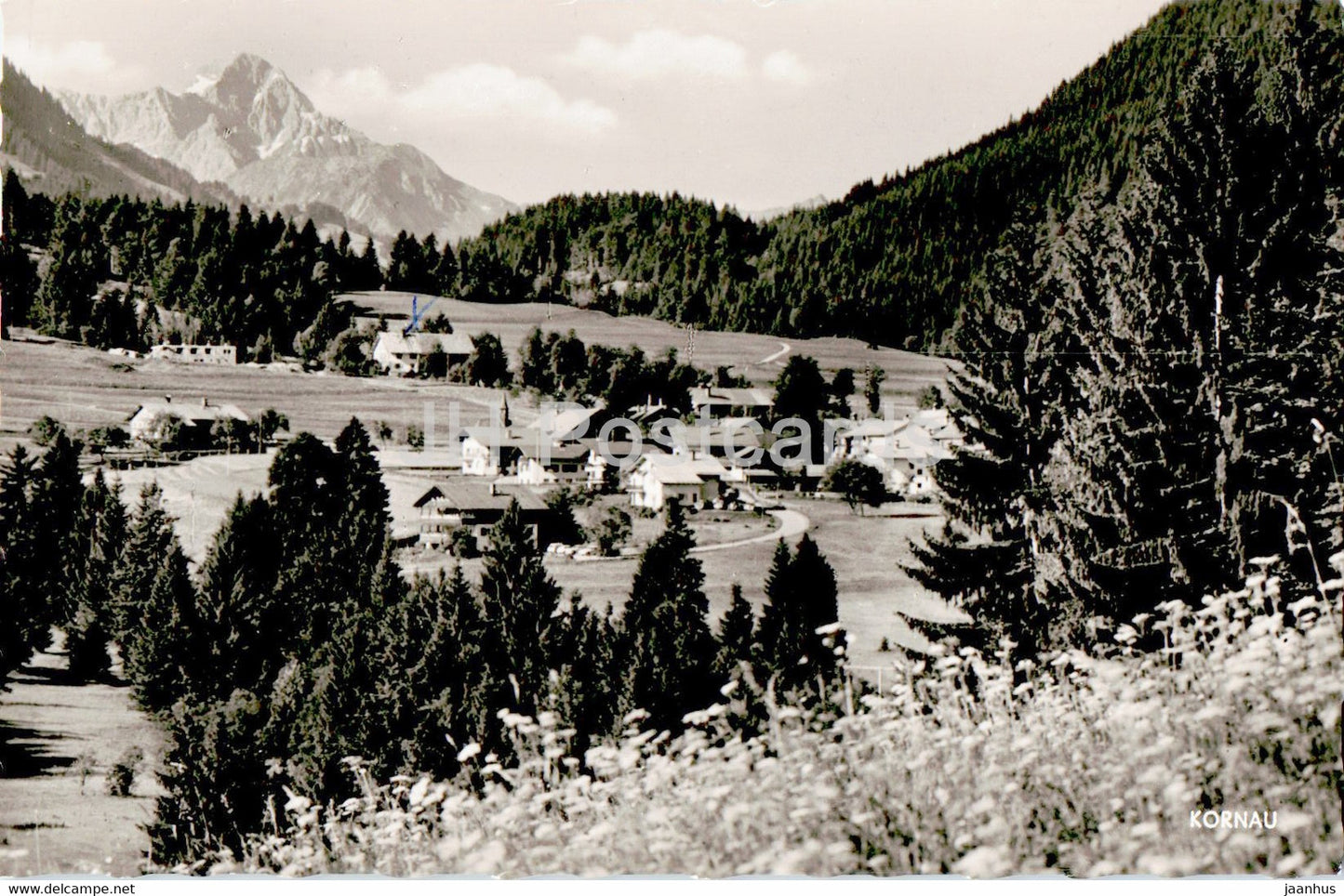 Kornau bei Oberstdorf im Allgau mit Widderstein - 1968 - Germany - used - JH Postcards