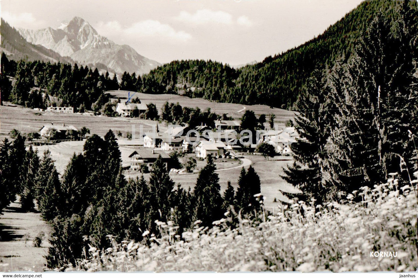 Kornau bei Oberstdorf im Allgau mit Widderstein - 1968 - Germany - used - JH Postcards