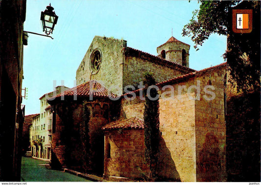 Besalu - Gerona - Comtal Vila - Esglesia de Sant Vicenc - St Vicent Church - 10 - Spain - unused - JH Postcards
