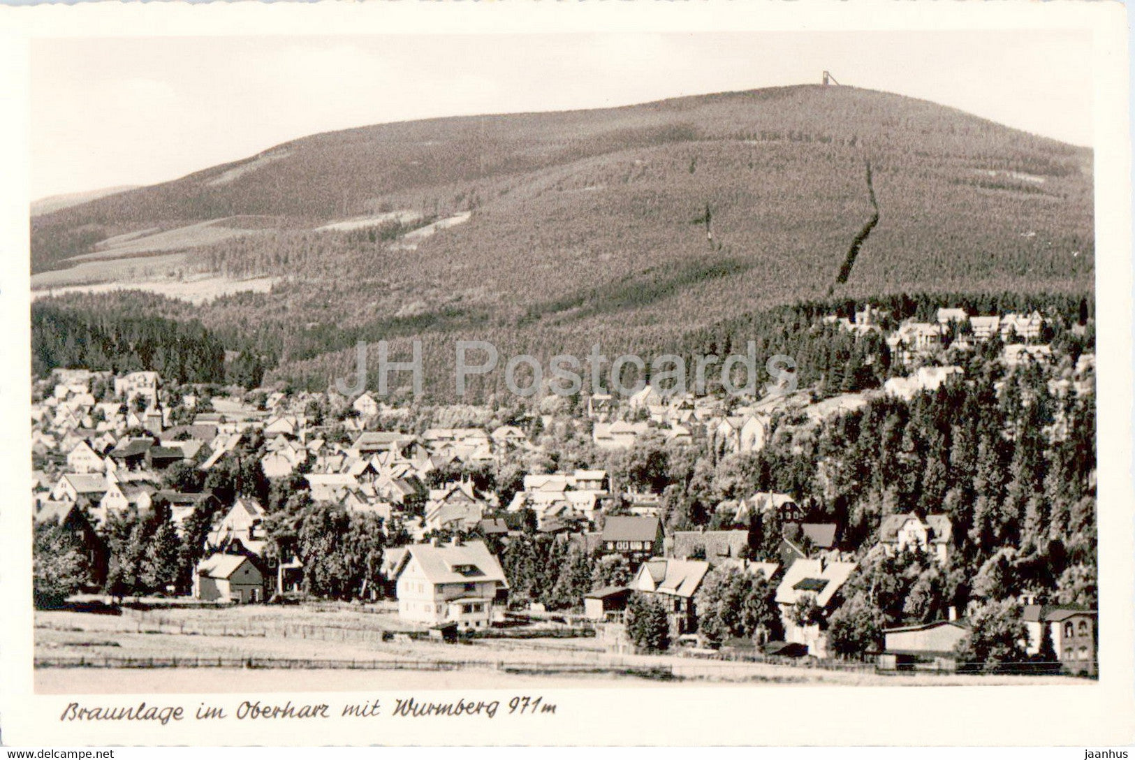 Braunlage im Oberharz mit Wurmberg 971 m - old postcard - 1962 - Germany - used - JH Postcards